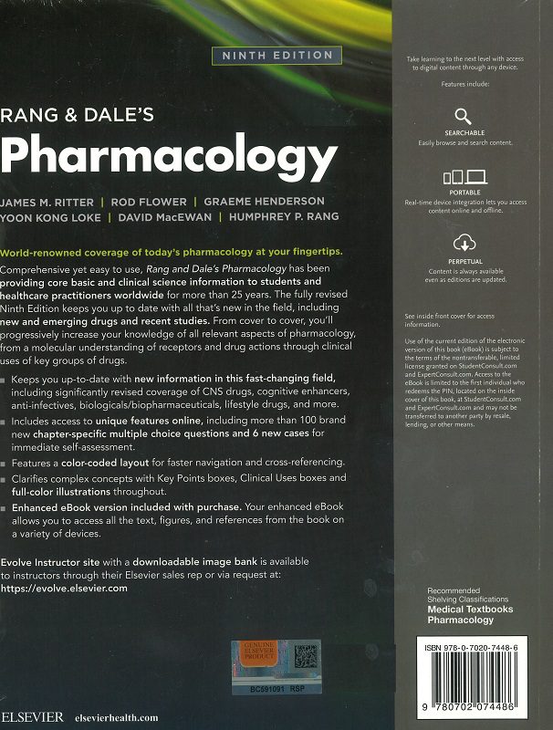 Rang & Dale's Pharmacology, 9 Edition - Сити Център Варна МЕДИЦИНСКА ...